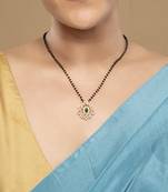 Gold plated mangalsutra in sterling silver
