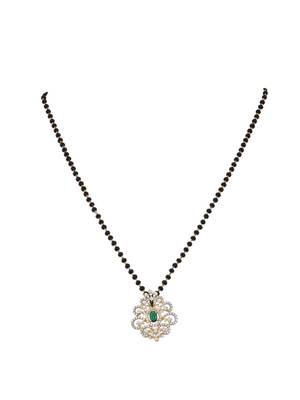 Gold plated mangalsutra in sterling silver 2