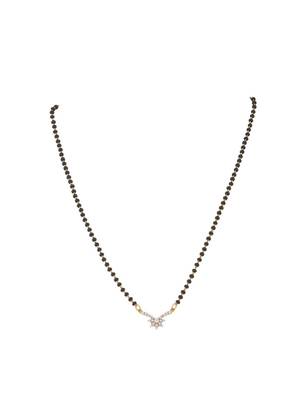 Gold plated mangalsutra in sterling silver 2