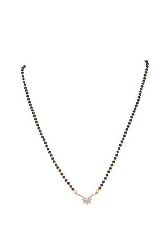 Gold plated mangalsutra in sterling silver