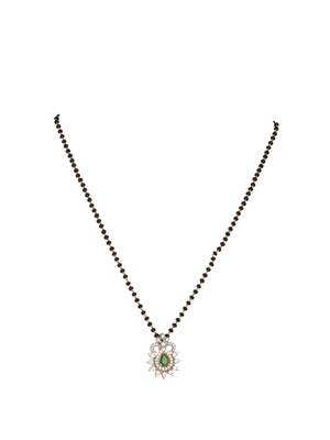 Gold plated mangalsutra in sterling silver 2