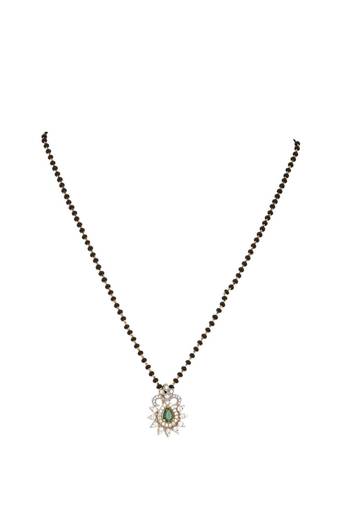 Gold plated mangalsutra in sterling silver