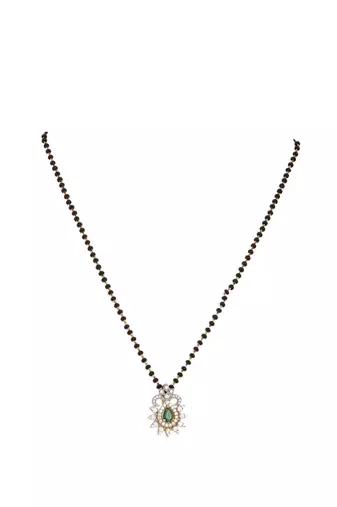 Gold plated mangalsutra in sterling silver
