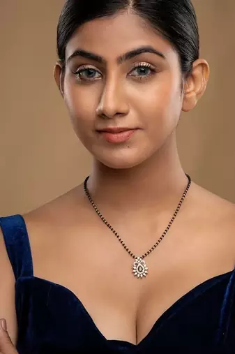 Gold plated mangalsutra in sterling silver