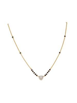 Gold plated mangalsutra in sterling silver 2