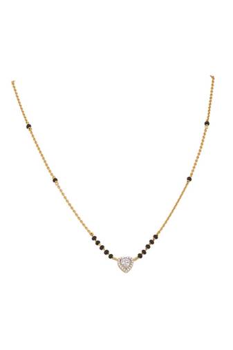Gold plated mangalsutra in sterling silver