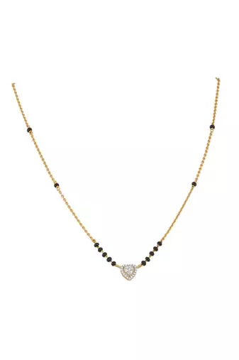 Gold plated mangalsutra in sterling silver