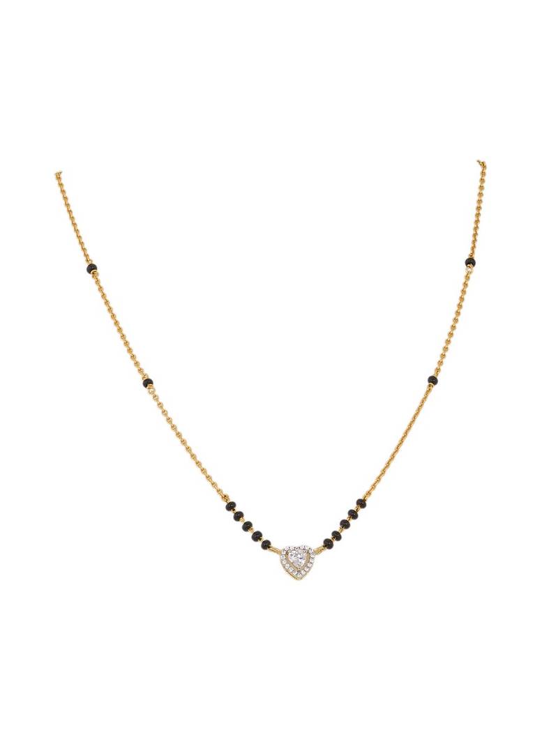 Gold plated mangalsutra in sterling silver