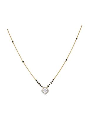 Gold plated mangalsutra in sterling silver 2