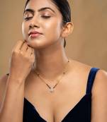 Gold plated mangalsutra in sterling silver