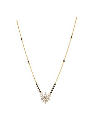Gold plated mangalsutra in sterling silver 2