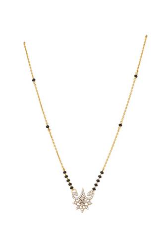 Gold plated mangalsutra in sterling silver