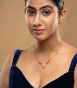 Gold plated mangalsutra in sterling silver