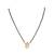 Gold plated mangalsutra in sterling silver