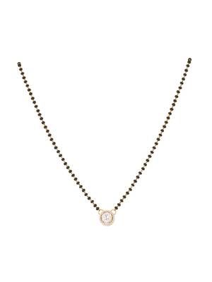 Gold plated mangalsutra in sterling silver 2