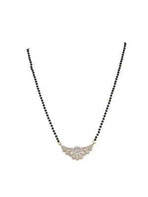 Gold plated mangalsutra in sterling silver 2