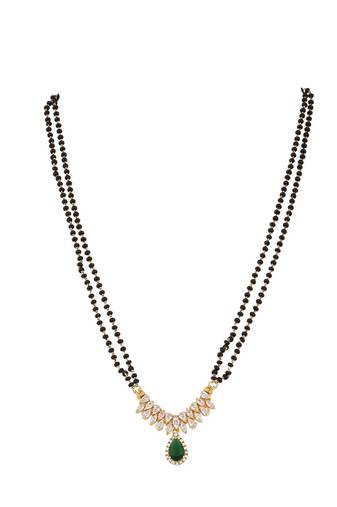 Gold plated mangalsutra in sterling silver