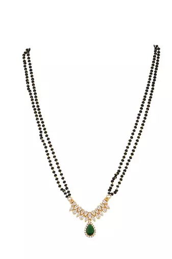 Gold plated mangalsutra in sterling silver