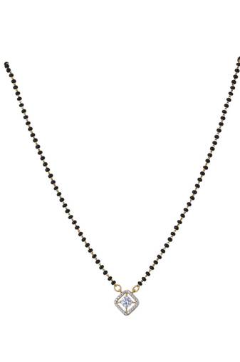 Gold plated mangalsutra in sterling silver