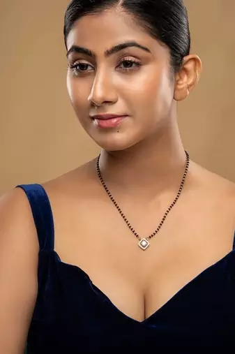 Gold plated mangalsutra in sterling silver