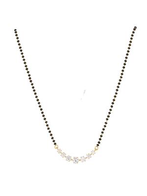 Gold plated mangalsutra in sterling silver 2