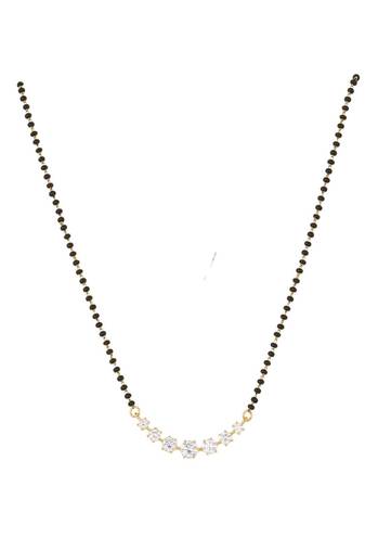 Gold plated mangalsutra in sterling silver