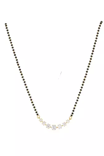 Gold plated mangalsutra in sterling silver