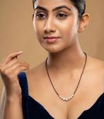 Gold plated mangalsutra in sterling silver