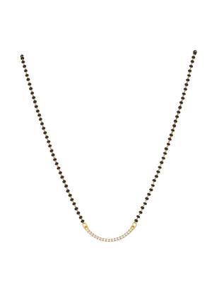 Gold plated mangalsutra in sterling silver 2