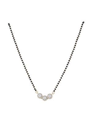 Gold plated mangalsutra in sterling silver 2