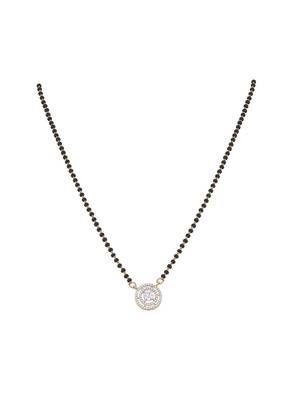 Gold plated mangalsutra in sterling silver 2