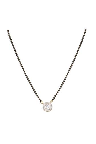 Gold plated mangalsutra in sterling silver