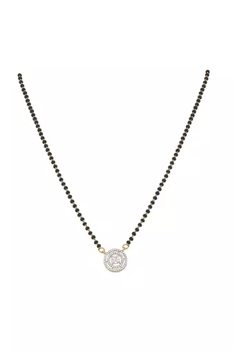 Gold plated mangalsutra in sterling silver