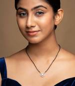 Gold plated mangalsutra in sterling silver