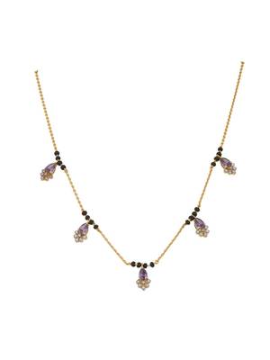 Gold plated mangalsutra in sterling silver 1
