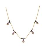 Gold plated mangalsutra in sterling silver