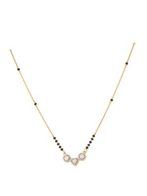 Gold plated mangalsutra in sterling silver 2