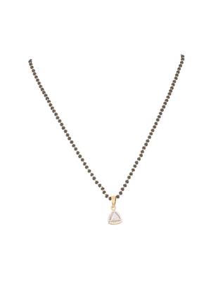 Gold plated mangalsutra in sterling silver 2