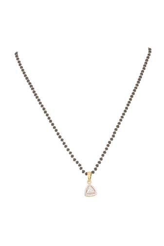 Gold plated mangalsutra in sterling silver