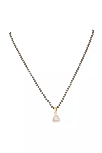 Gold plated mangalsutra in sterling silver