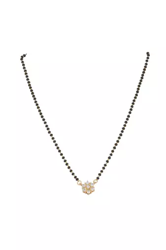Gold plated mangalsutra in sterling silver