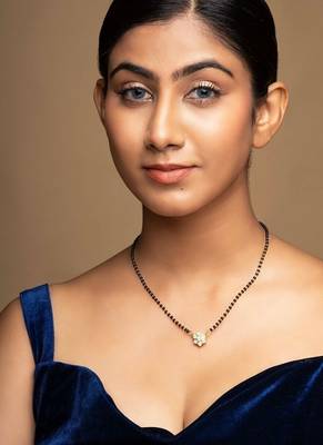 Gold plated mangalsutra in sterling silver 1