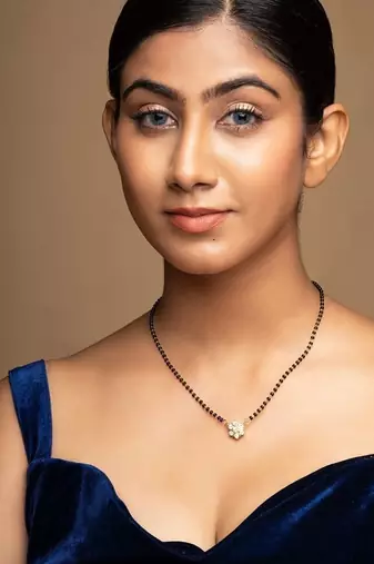 Gold plated mangalsutra in sterling silver