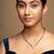 Gold plated mangalsutra in sterling silver