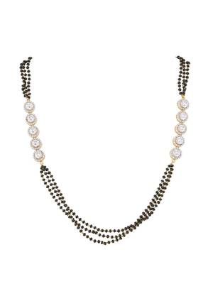 Gold plated mangalsutra in sterling silver 2