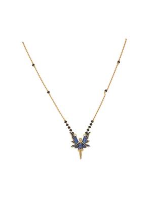 Gold plated mangalsutra in sterling silver 2