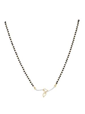 Gold plated mangalsutra in sterling silver 2