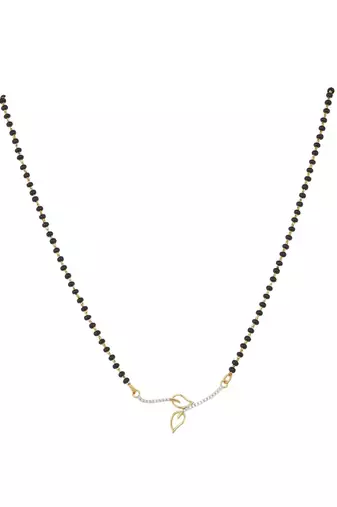 Gold plated mangalsutra in sterling silver