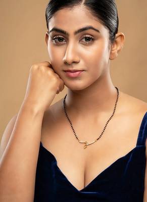 Gold plated mangalsutra in sterling silver 1