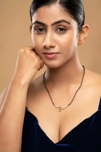 Gold plated mangalsutra in sterling silver